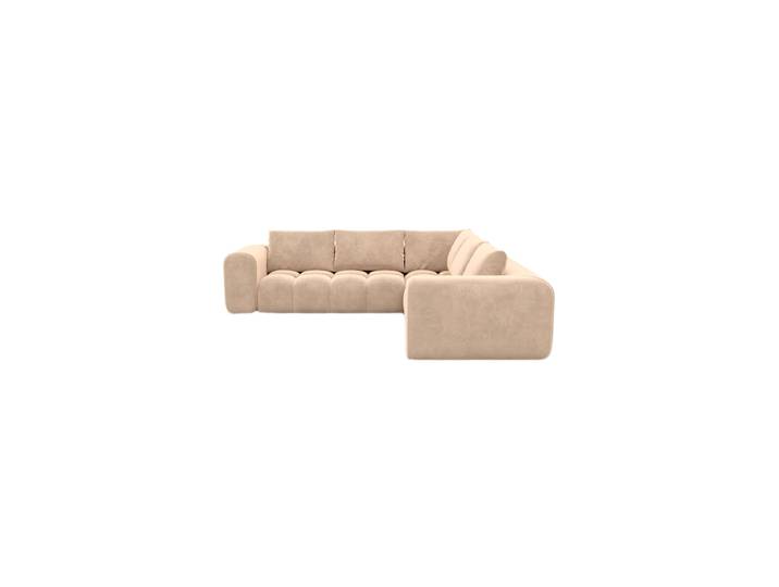 5-Sitzer Design Ecksofas „Velina“ mit Samtbezug Samtbezug Beige BLOOMINGLOFT Collection
