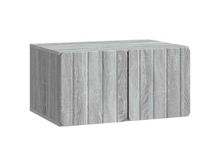 Makastle Wandmontierter TV Schrank Sonoma-Grau 59,5x41x30 cm