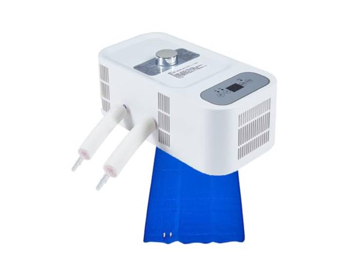 Wassergekühlte Matratzenauflage, 2-12-Stunden-Timer Kühlen: 3–8 °C, Heizen: 28–38 °C, 2–12-Stunden-Timer, 130 W Energiesparmodus(Single pad)