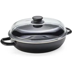 Riess 0058-22, Pfanne + Kochtopf, Transparent, Schwarz