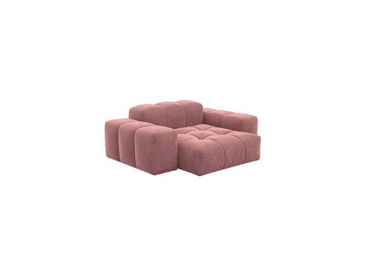 Design Loungesessel „Avenza“ mit Samtbezug Samtbezug Lachsrosa BLOOMINGLOFT Collection