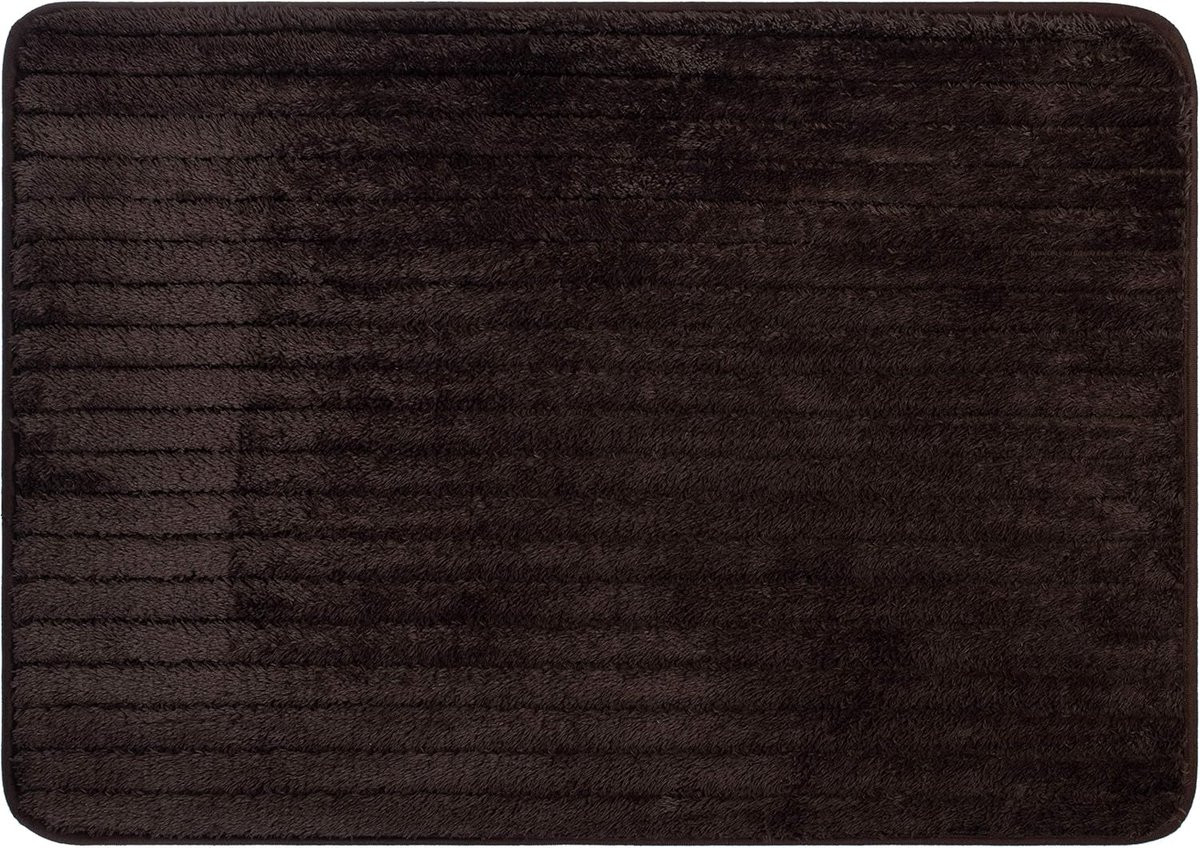 Zachte Bruine Microvezel Badmat 50x70 cm - Antislip Douchemat voor de Badkamer