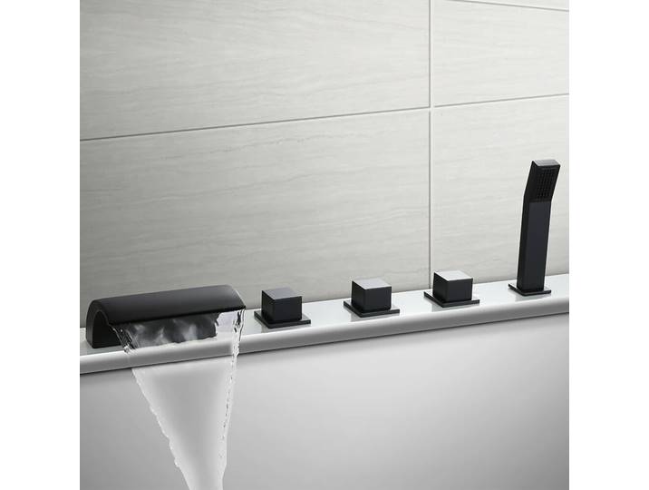 Caribia 5-Loch Wasserfall Armatur mit Handbrause 1467361