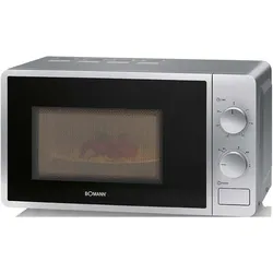 Bomann MW6014CB, Mikrowelle, Silber