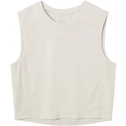 Fingerscrossed Road Crop Top Women Ärmelloses Fahrradtrikot Frauen - antique cream - S