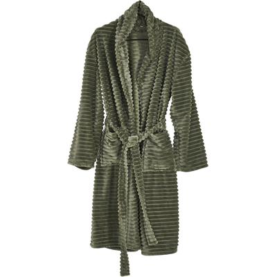Bademantel DONE. Gr. XXL, grün (iceberg grün), L:130cm, Flanell, Hausmäntel, Bademantel