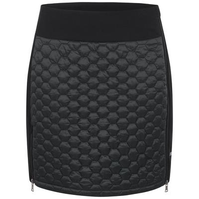 Schlupfrock LPO "Da-Stepprock Reka", Damen, Gr. 46 (L), schwarz, 100% Polyamid, regular fit, Röcke, elastische Einsätze, Steppdetails, seitlicher Reißverschluss