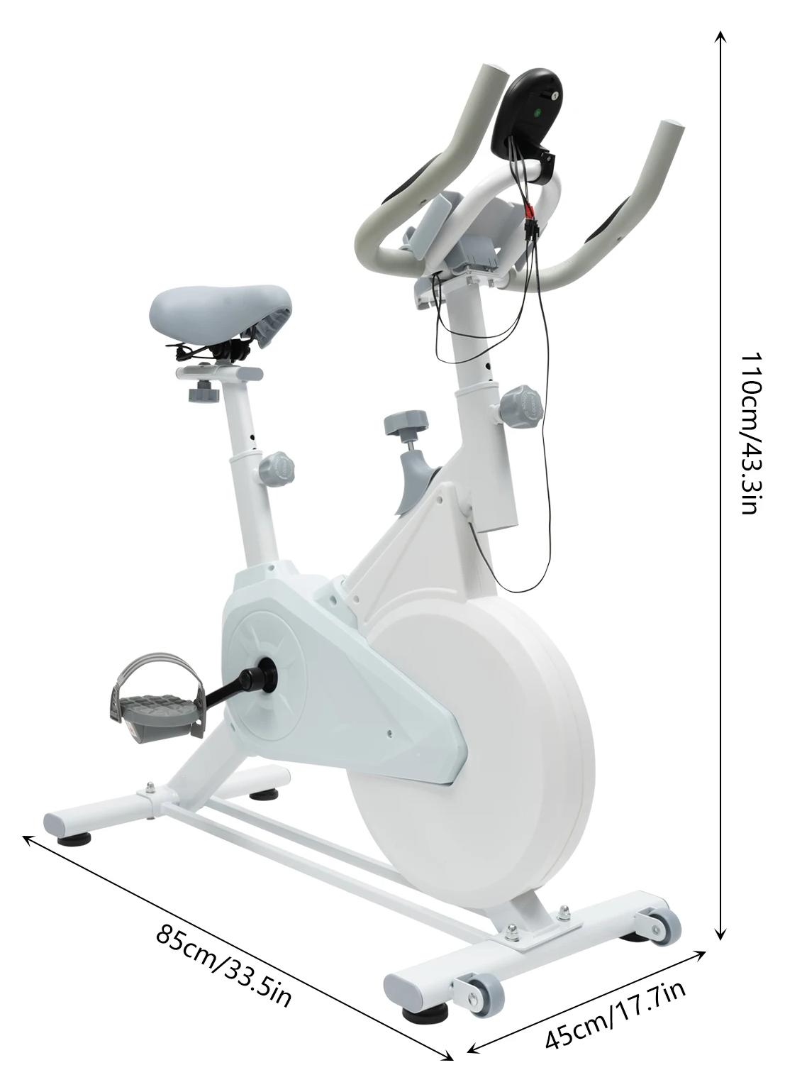 Stepper-Heimtrainer - Maximale Belastung 80 kg - Verstellbare Sitz- und Griffhöhe - Display - Wollbelag-Widerstand - Selbstmontage - Weiß