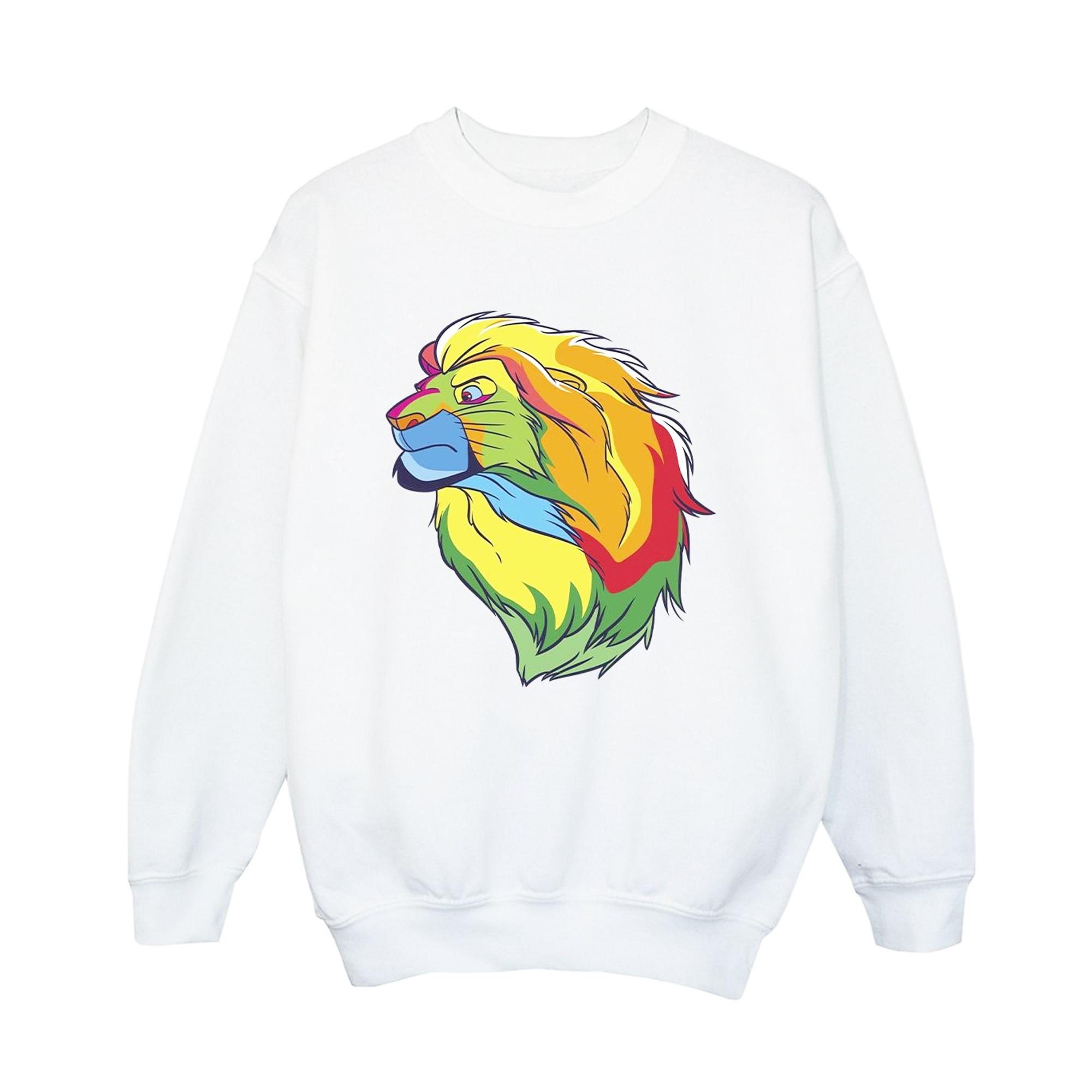 Disney Jongens The Lion King Kleuren Sweatshirt (Wit)