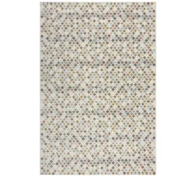 KADIMA DESIGN Flachgewebe Teppich | Modernes Rautenmuster | Strapazierfähig & Pflegeleicht | Fußbodenheizung geeignet | 200x290cm
