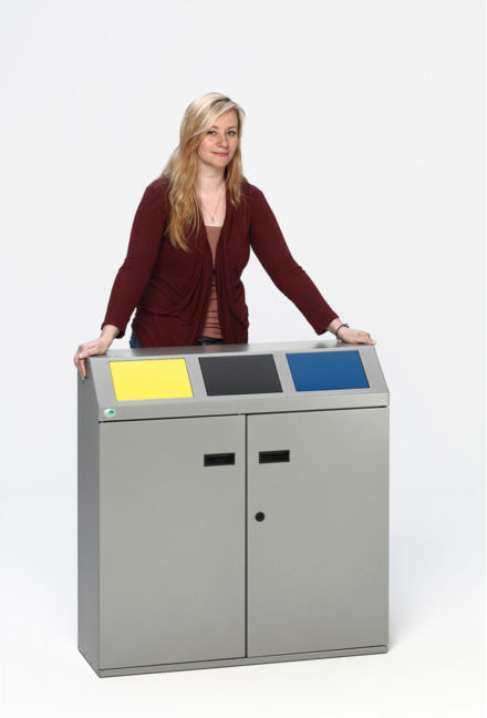 VAR Système de tri des déchets 3 compartiments 150 l (21160)