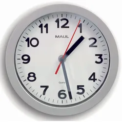 MAUL Wanduhr MAULstep Ø 20 cm silber