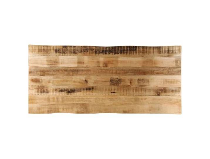 Favemtsl Tischplatte 140x60x3,8 cm Massivholz Mango mit Baumkante Rustikale Naturkante für Esszimmer oder Büro, jede Ersatzplatte zeichnet sich durch eine individuelle Maserung aus.