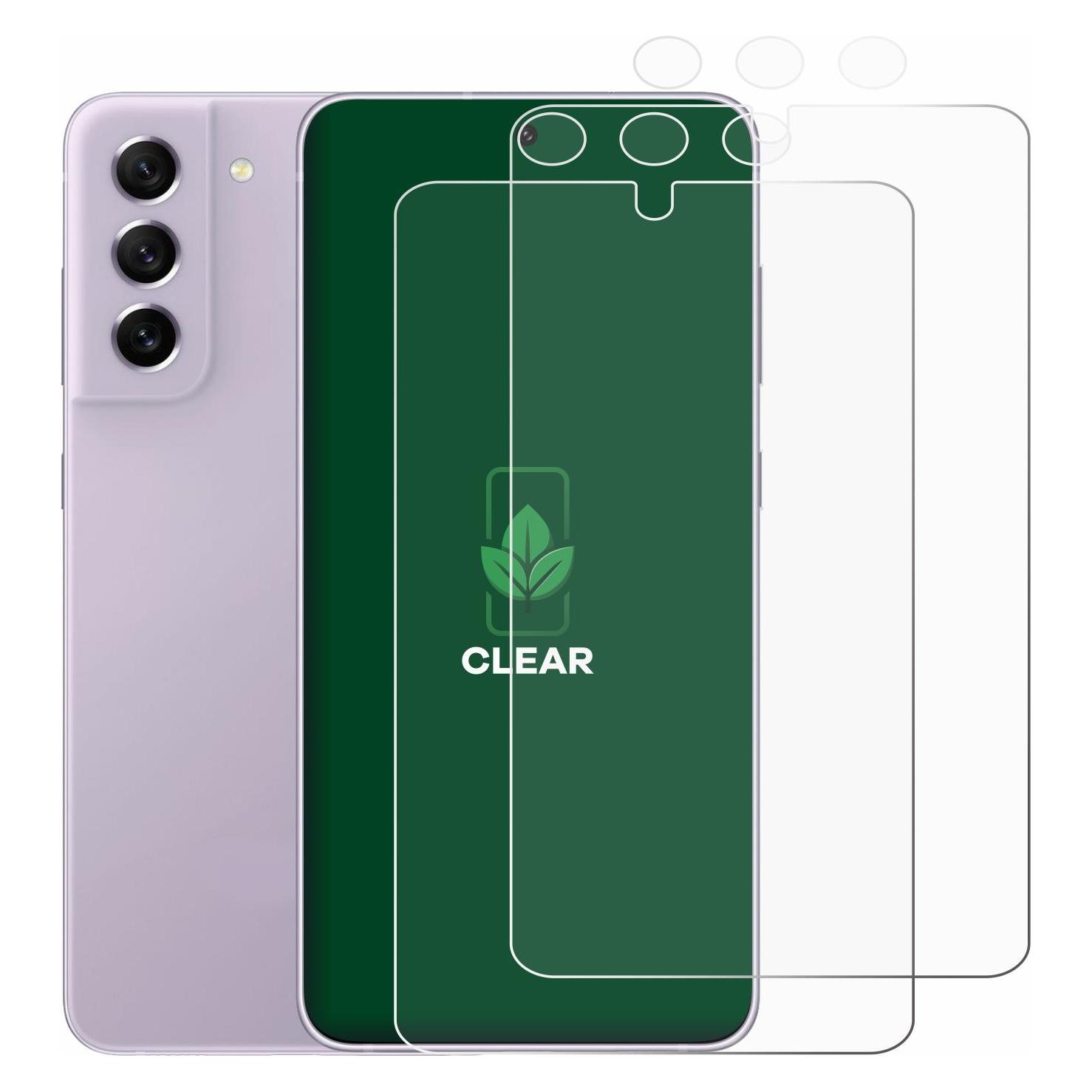 ScreenLeaf Schutzfolie für Samsung Galaxy S21 FE 5G (Display+Kamera) Displayschutz Display Schutz Folie Klar (Samsung Galaxy S21 FE 5G) (6143891)