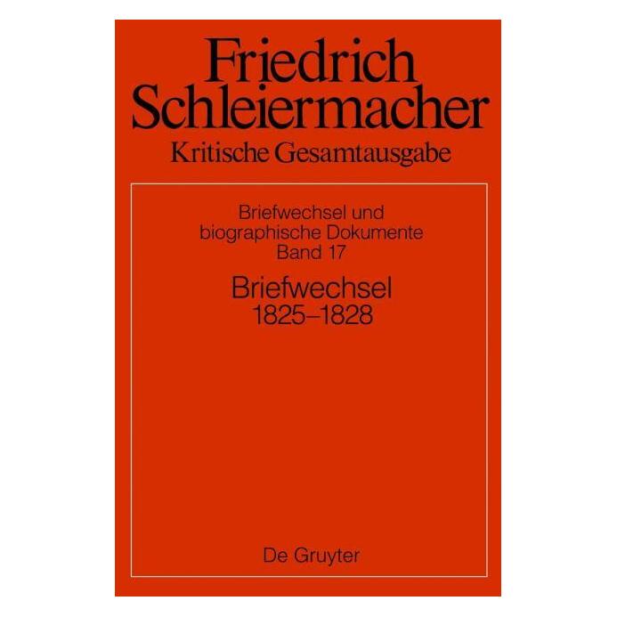De Gruyter Briefwechsel 1825-1828 (Deutsch, Hardcover, Simon Gerber) (61567954)