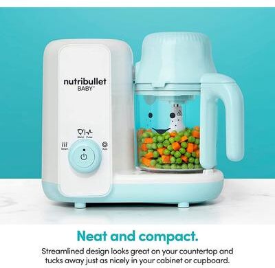 nutribullet Baby NBY50200 Steam + Blend, White/Blue