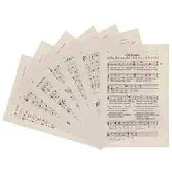 buttinette Notenpapier, 11 x 16,5 cm, 40 Blatt