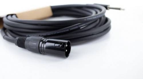 Cordial EM 5 MP XLR Verbindungskabel [1x XLR-Stecker 3 polig - 1x Klinkenstecker 6.3mm (mono)] Schwarz