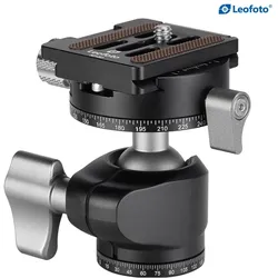 Leofoto LH-25R + Schnellwechselplatte NP-50 (Kugelkopf), Stativkopf, Schwarz