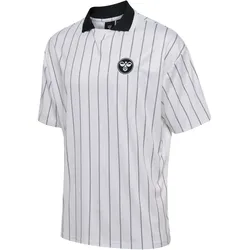 hummel Chevron Pinstripe Poloshirt Herren 9124 - white/black XL
