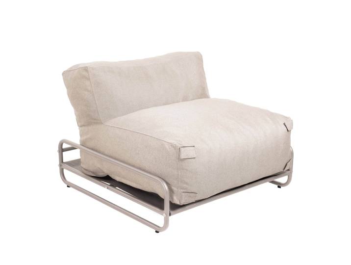 Oviala - Chauffeuse pour salon de jardin modulable avec structure