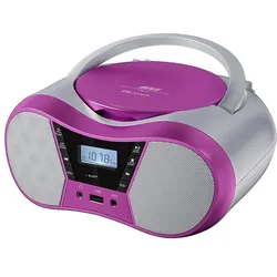 Elta Radioplayer CD LILA2 USB/BT pink (FM, Bluetooth), Radio, Pink