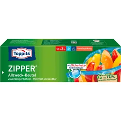 Toppits Gefrierbeutel ZIPPER 3,0 l