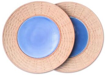 Novica Handmade Country Meal Ceramic plates (Thailand)