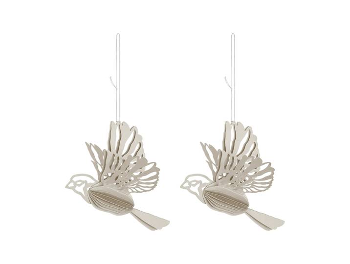 Cooee Design Décoration suspendue en forme d oiseau en papier lot de 2 Sable'