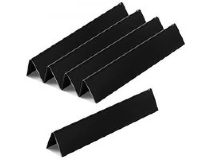 VEVOR 5 Flavorizer Bars Aromaschienen Flammenverteiler (porzellanemaillierter Stahl) für Grills (Weber Spirit I & II 300 Serie), einschließlich Spirit E-310, ll S-310, ll E-320, Hitzeschild Schwarz