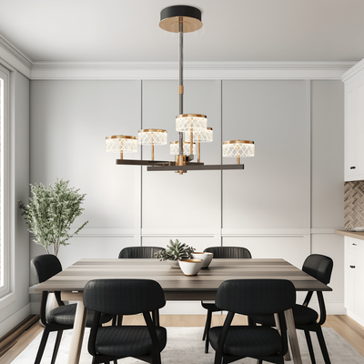 Emma Chandelier   Modern Luxury Chandelier   6 Lights / Warm White (3000k)   MOD LIGHTING