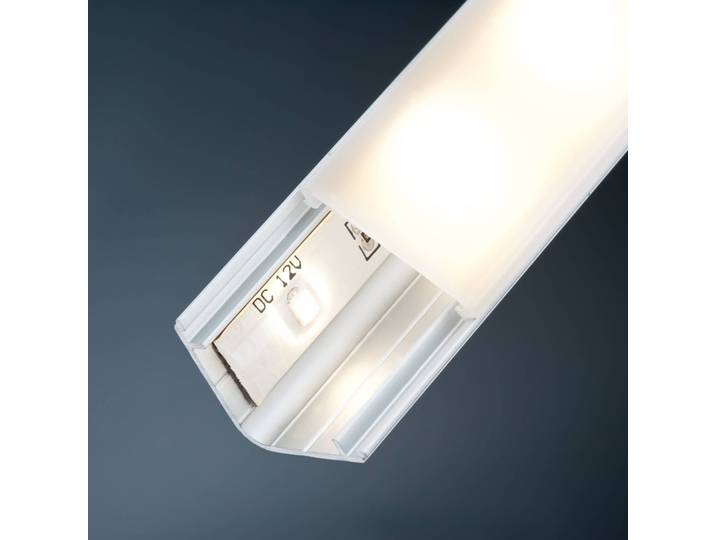 Paulmann YourLED Delta Profil mit Diffusor, 2m alu Your LED, alu / grau / zink, Aluminium