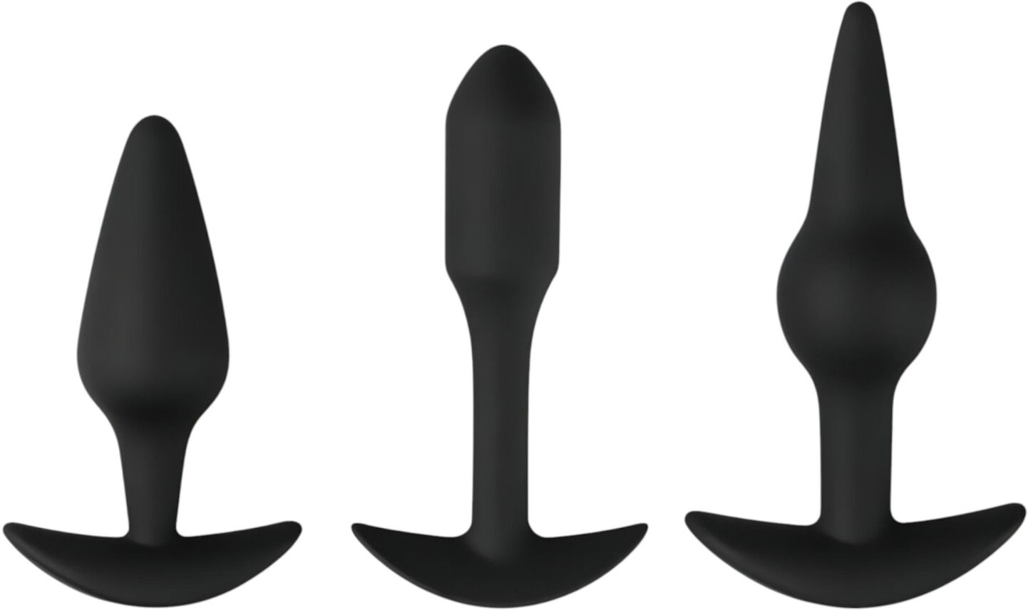 EasyToys Pleasure Kit - Varied Anal Plug Set (Black)