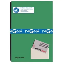 Pagna Unterschriftsmappe, grün 20 Fächer, Color-Einband