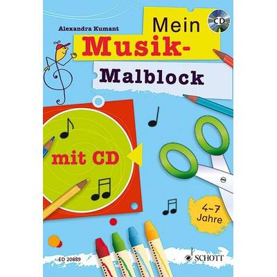 Mein Musik-Malblock, Taschenbuch von Alexandra Ziegler, Schott Music, 978-3-7957-0720-0