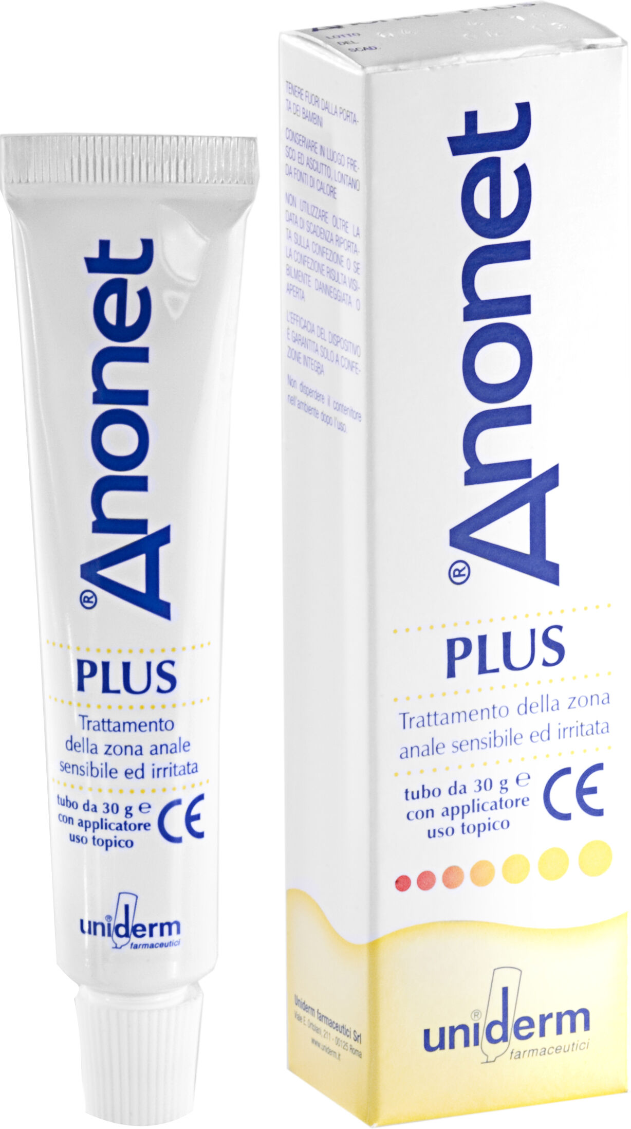 Uniderm Farmaceutici Anonet Plus Crema Protettiva Zona Anale 30 G