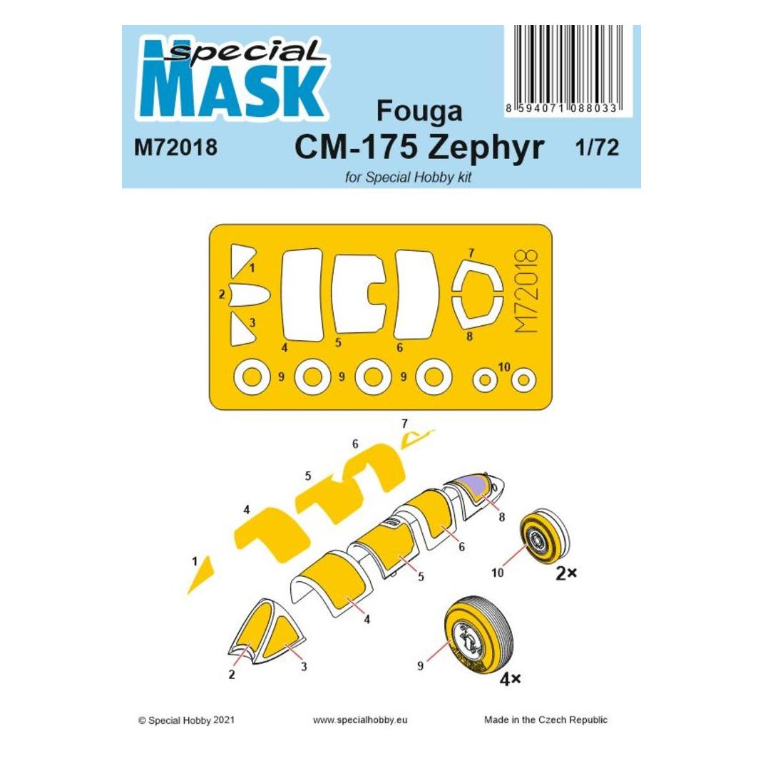 Special Hobby Fouga CM-175 Zephyr Mask (100-M72018)