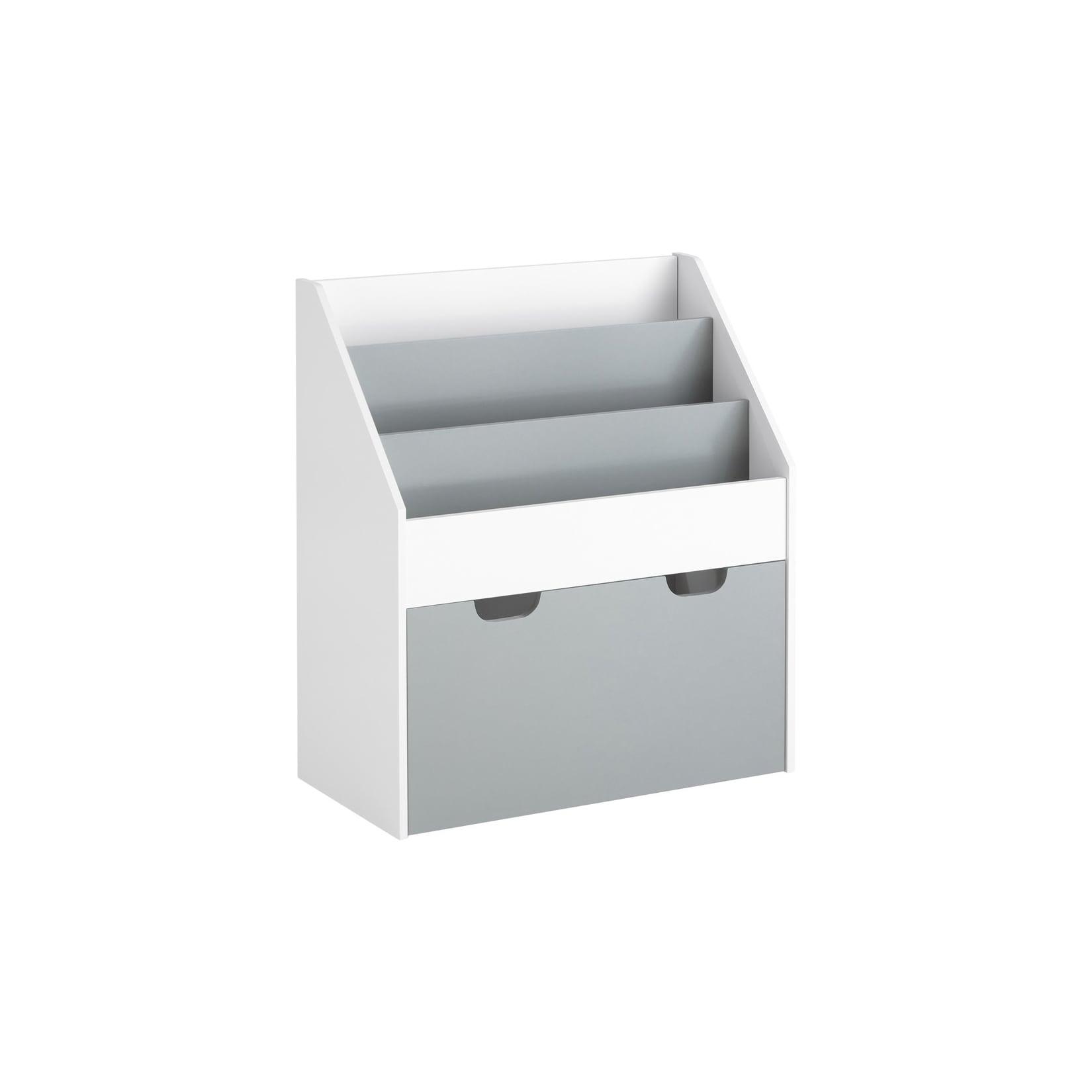 SoBuy Kinderregal mit 1 Ablage Hellgrau Funktional
