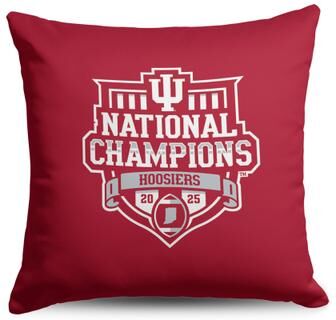 2025 NCAA Throw Pillow 18x18 inches by THE NORTHWEST GROUP in Indiana Univesity (Size OS)
