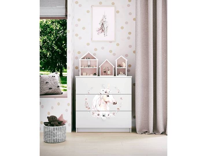 Commode Licorne II 81 x 81 x 41cm Blanc