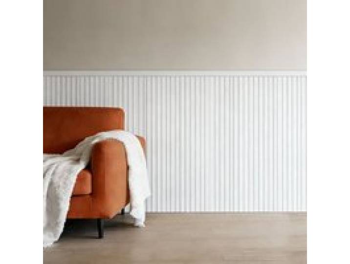 VEVOR Wandform-Set, Wandleisten, Stuckleisten, lackierbares Polystyrol, Friesleisten, Friesleisten für Wände, Akzentwandpaneele für die Inneneinrichtung von Wohnzimmer und Schlafzimmer, Weiß