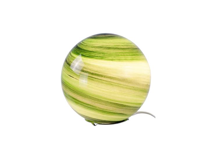 Lampe à poser en verre & métal