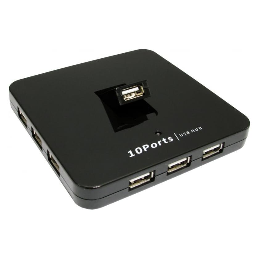 Cables Direct CDL 10 Port USB2.0 Hub - PSU (USB-A, 10 Ports) (USB2-3010HUB)