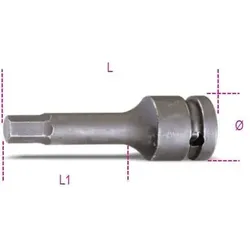BETA, Steckschlüssel + Stecknuss, Nasadka trzpieniowa udarowa 1/2" 6-kątna 17 mm, 720ME (17 mm)