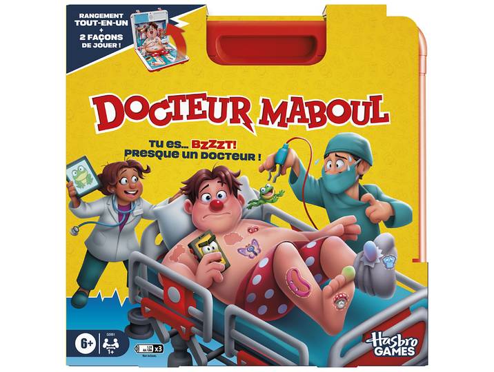 Docteur Maboul, jeu de plateau électronique avec mallette de transport tout-en-un