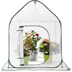 Tchibo - Großes Pop-up-Pflanzenschutz-Zelt - 100x100x100cm - dunkelgrün -