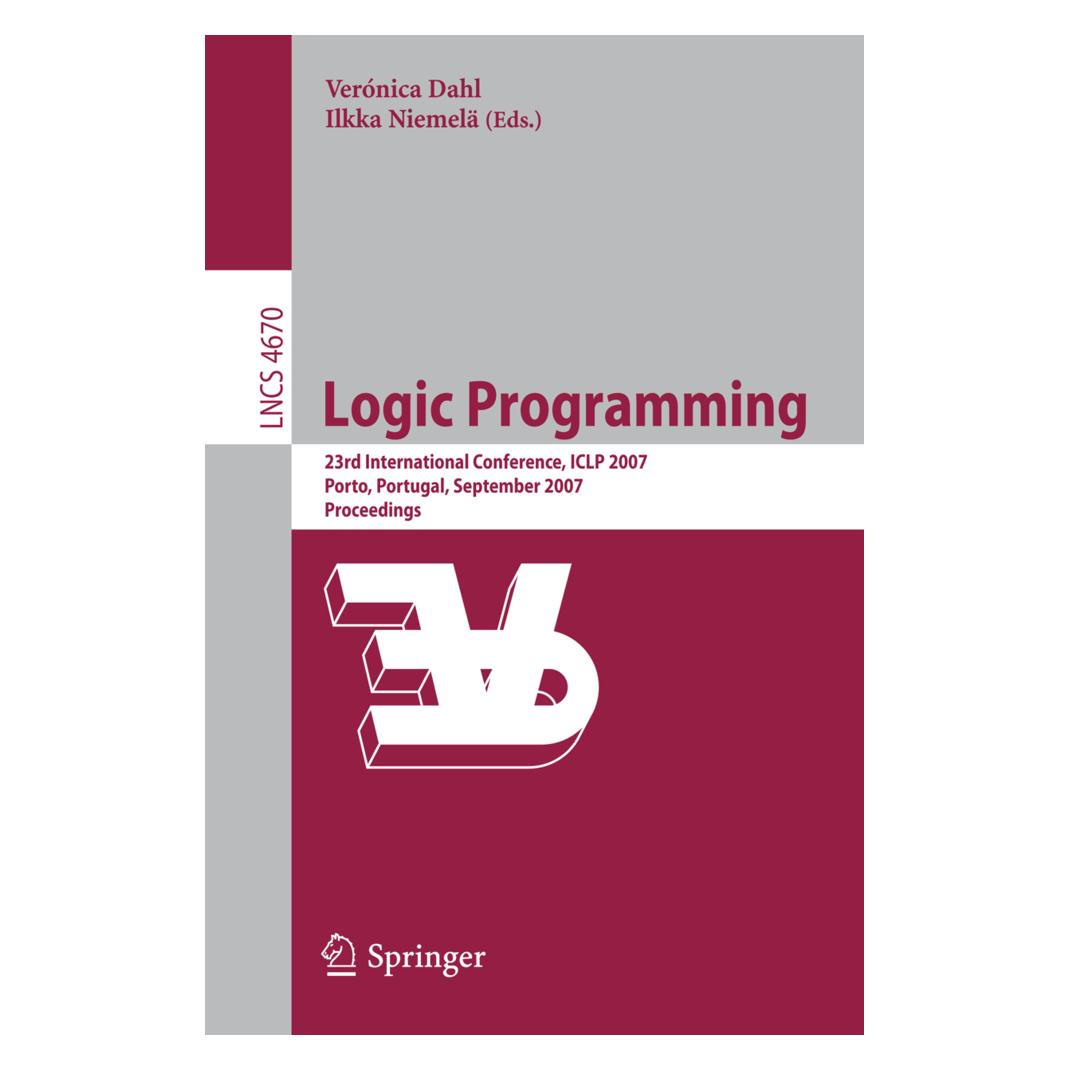Springer Logic Programming (Englisch, Softcover, Ilkka Niemelä, Verónica Dahl) (55202366)