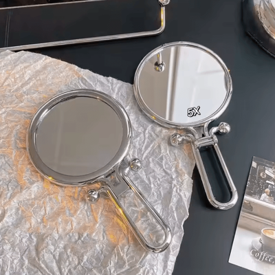 Inspire Curations 2X 5X 10X Folding Magnifying Makeup Mirror magnify 5 Times