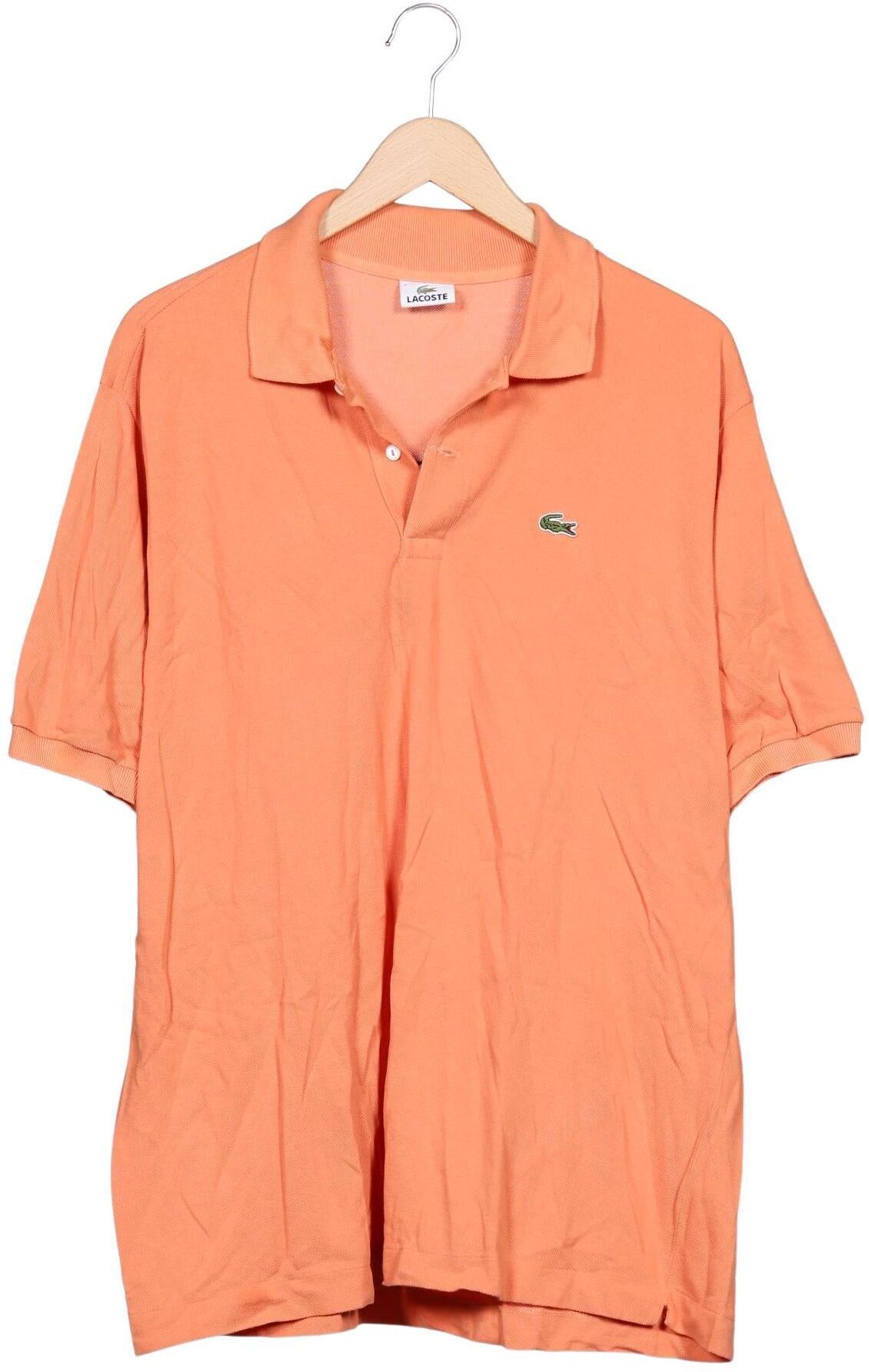Lacoste Herren Poloshirt, Orange, Gr. XXL (Lacoste 7), Baumwolle - Second Hand