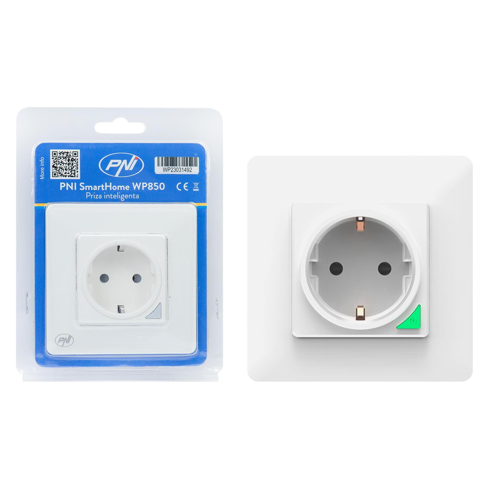 PNI SmartHome WP850 WiFi-Smart-Steckdose, vergrabene Montage, Internetsteuerung, spezielle Tuya Smar (43698410)